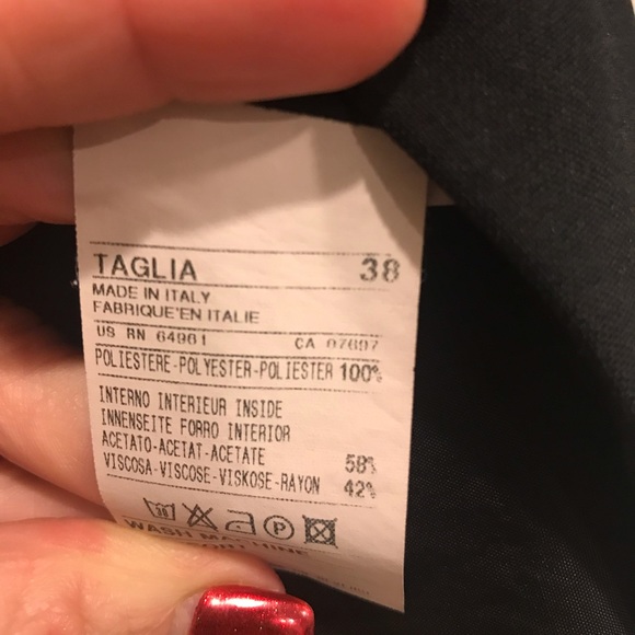 MADE IN ITALY OF BENETTON Fitted black blazer - Picture 8 of 8